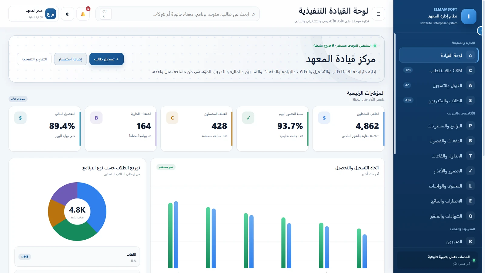 نظام إدارة المعاهد ومراكز التدريب